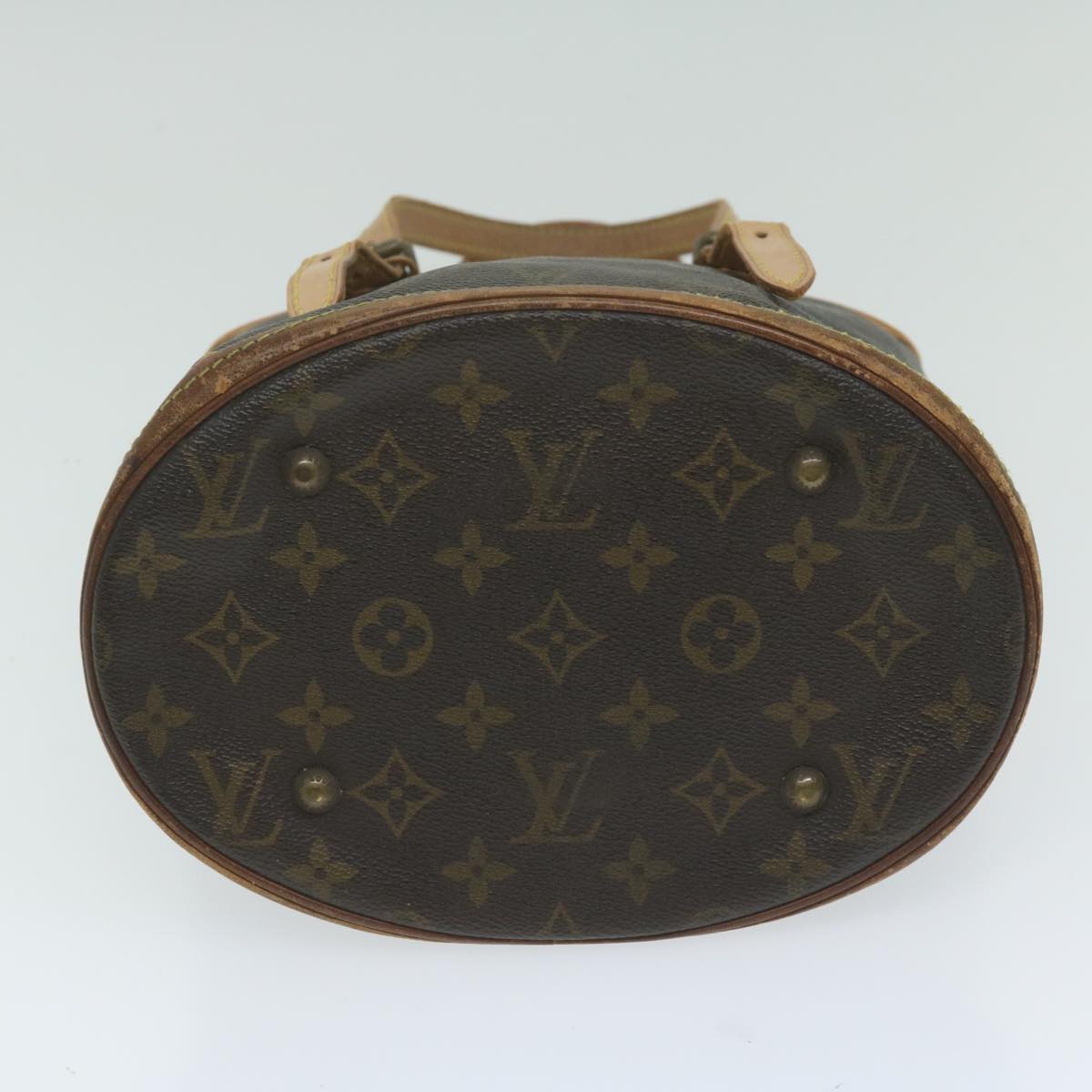 LOUIS VUITTON Monogram Bucket PM Shoulder Bag M42238 LV Auth bs11244