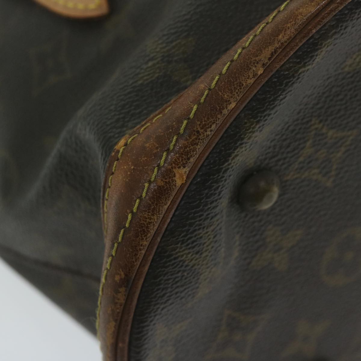 LOUIS VUITTON Monogram Bucket PM Shoulder Bag M42238 LV Auth bs11244