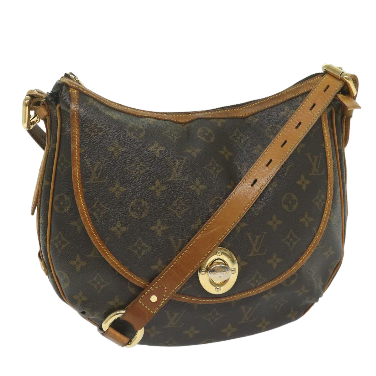 LOUIS VUITTON Monogram Tolum GM Shoulder Bag M40075 LV Auth bs11245