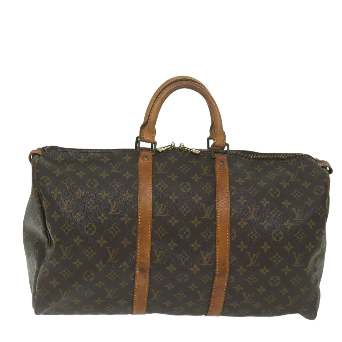 LOUIS VUITTON Monogram Keepall 50 Boston Bag M41426 LV Auth bs11253