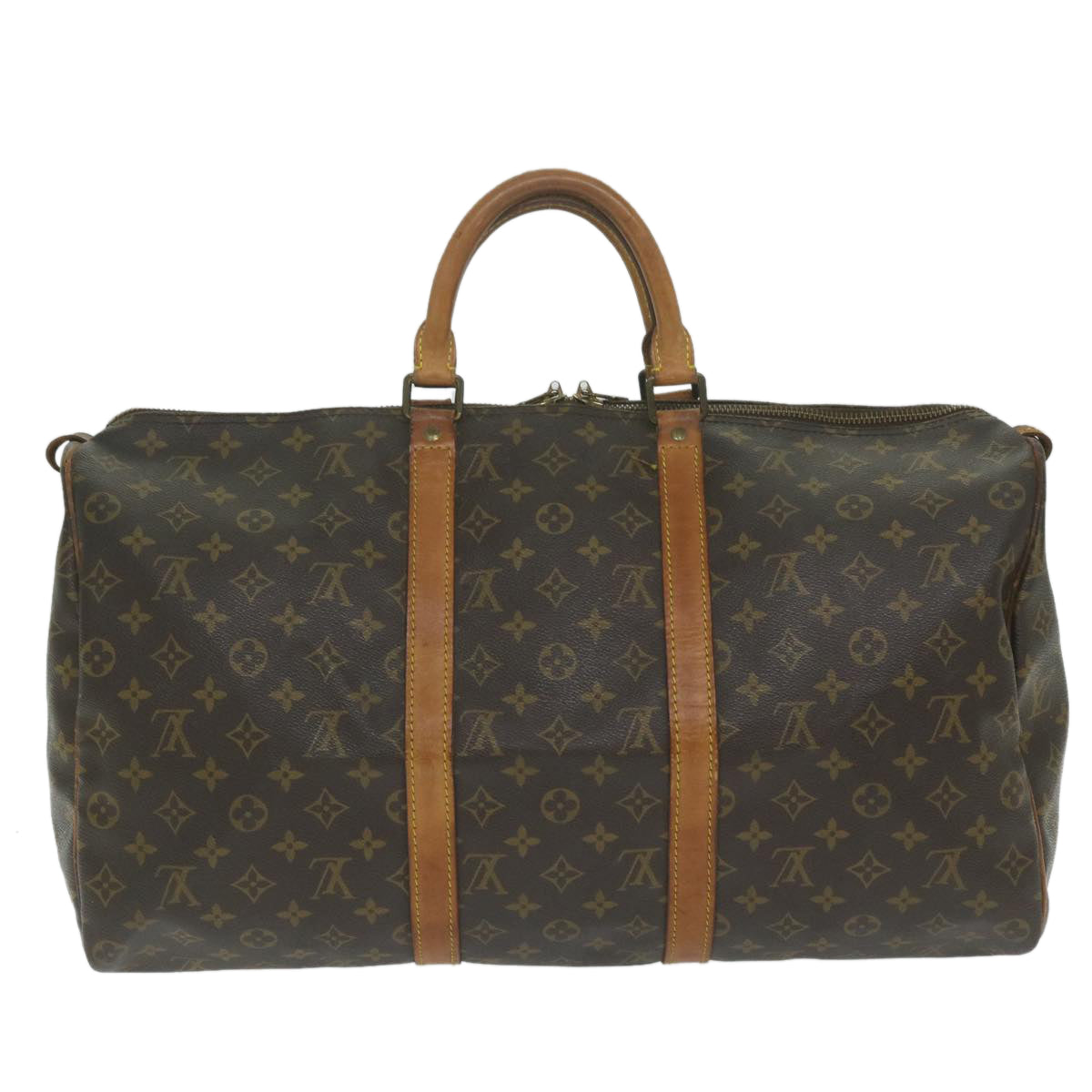 LOUIS VUITTON Monogram Keepall 50 Boston Bag M41426 LV Auth bs11253