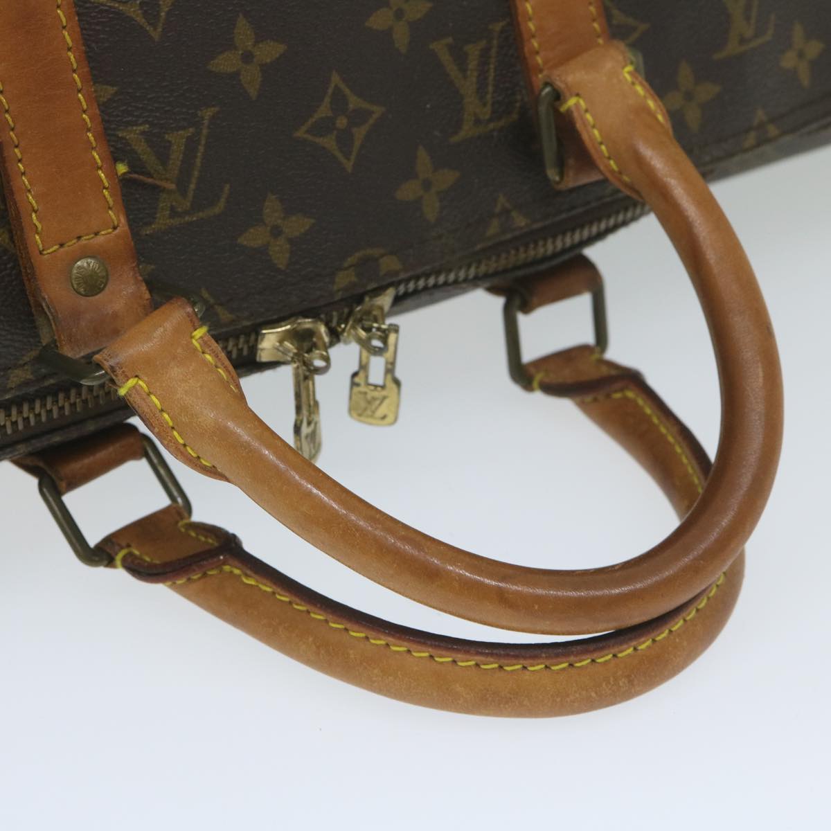 LOUIS VUITTON Monogram Keepall 50 Boston Bag M41426 LV Auth bs11253