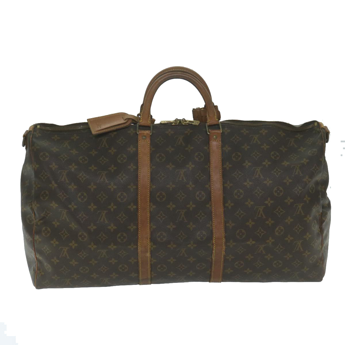 LOUIS VUITTON Monogram Keepall Bandouliere 60 Boston Bag M41412 LV Auth bs11254