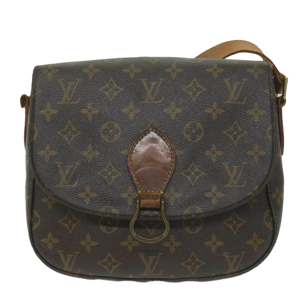 LOUIS VUITTON Monogram Saint Cloud GM Shoulder Bag M51242 LV Auth bs11273