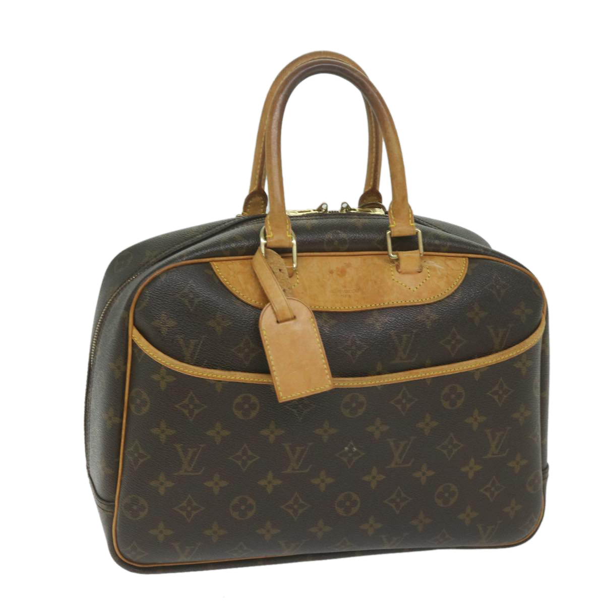 LOUIS VUITTON Monogram Deauville Hand Bag M47270 LV Auth bs11274