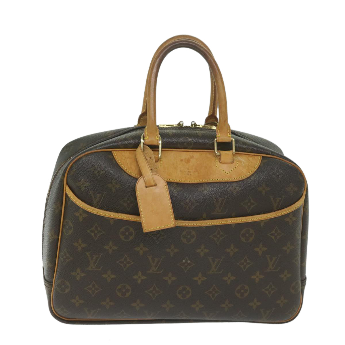 LOUIS VUITTON Monogram Deauville Hand Bag M47270 LV Auth bs11274