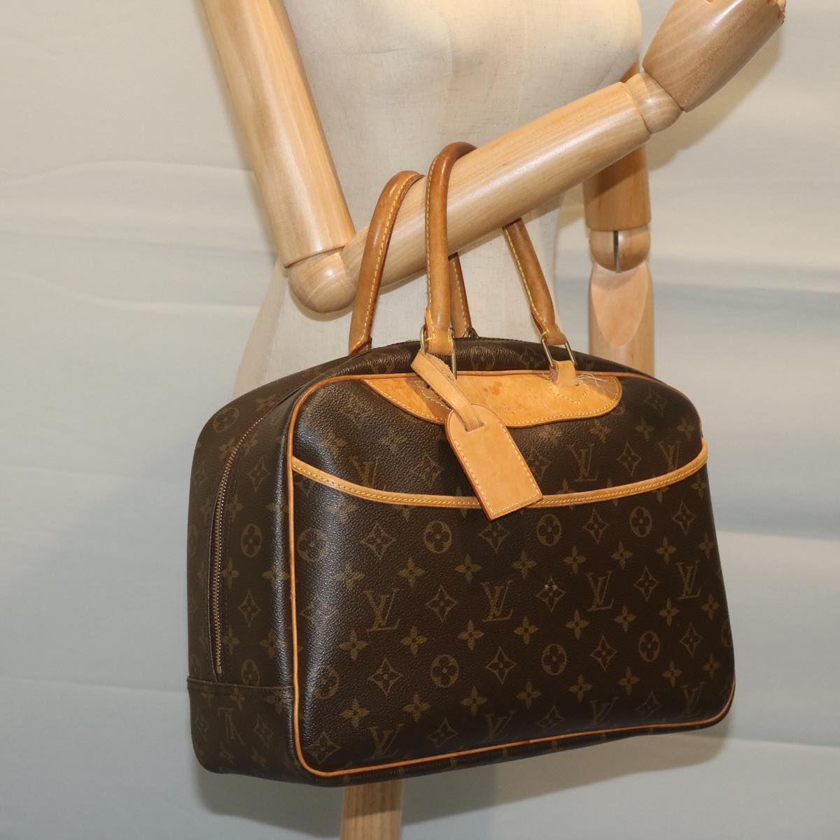 LOUIS VUITTON Monogram Deauville Hand Bag M47270 LV Auth bs11274