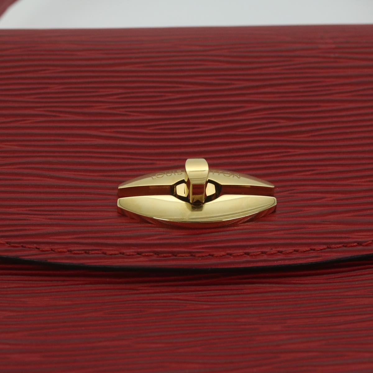 LOUIS VUITTON Epi Malesherbes Hand Bag Red M52377 LV Auth bs11284