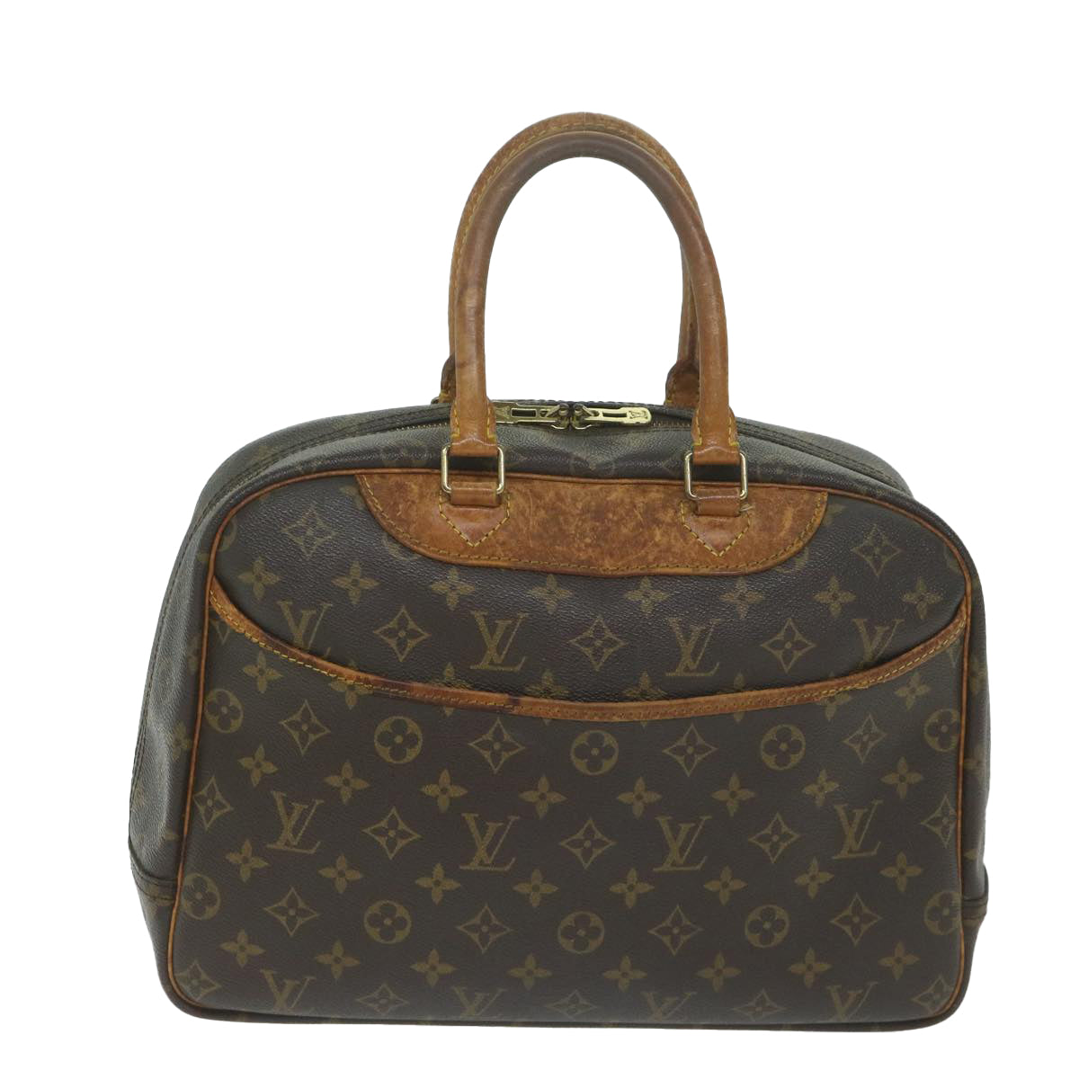 LOUIS VUITTON Monogram Deauville Hand Bag M47270 LV Auth bs11286