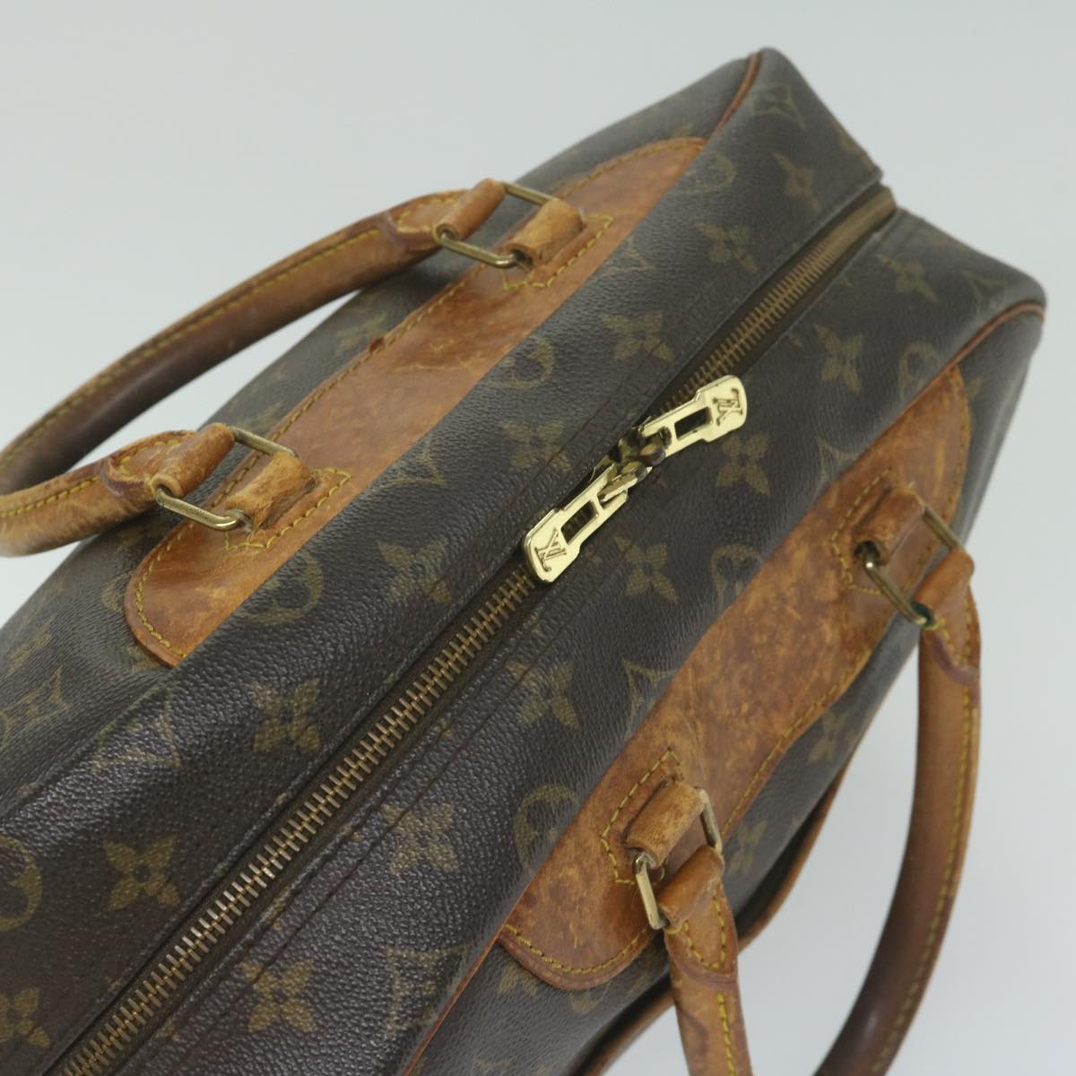 LOUIS VUITTON Monogram Deauville Hand Bag M47270 LV Auth bs11286