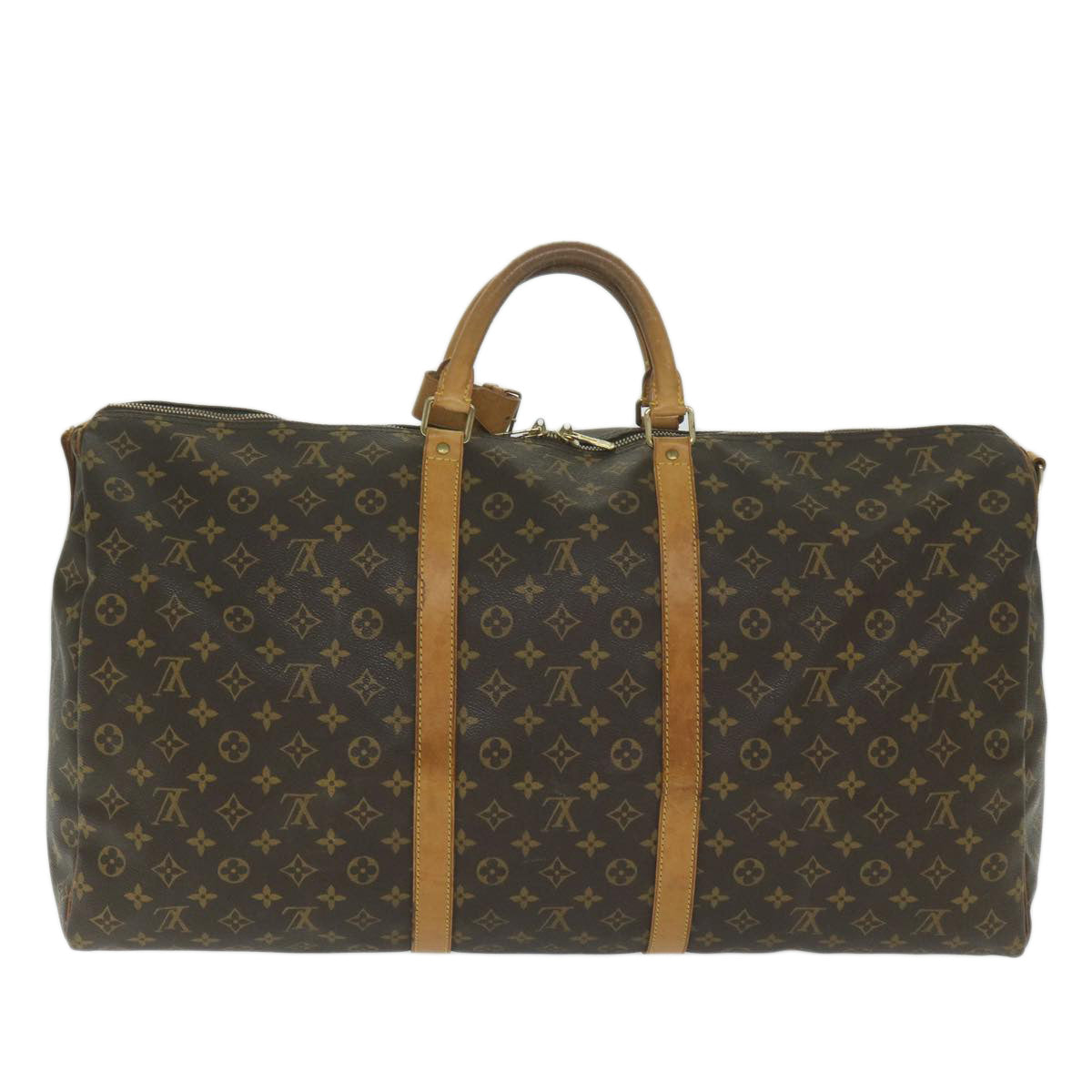 LOUIS VUITTON Monogram Keepall Bandouliere 60 Boston Bag M41412 LV Auth bs11343