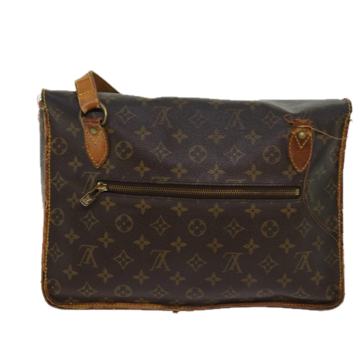 LOUIS VUITTON Monogram Gibeciere GM Shoulder Bag M42246 LV Auth bs11362