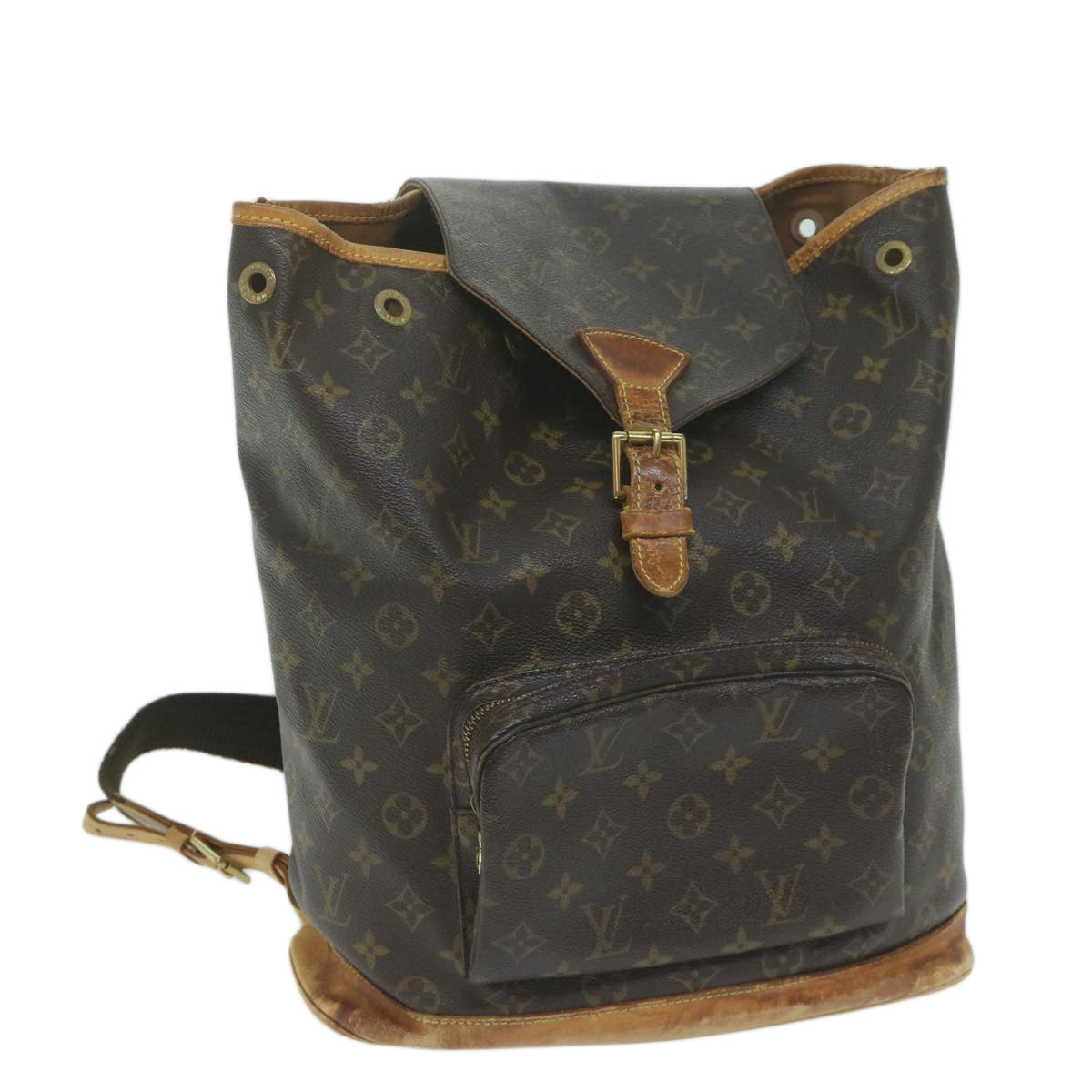 LOUIS VUITTON Monogram Montsouris GM Backpack M51135 LV Auth bs11364