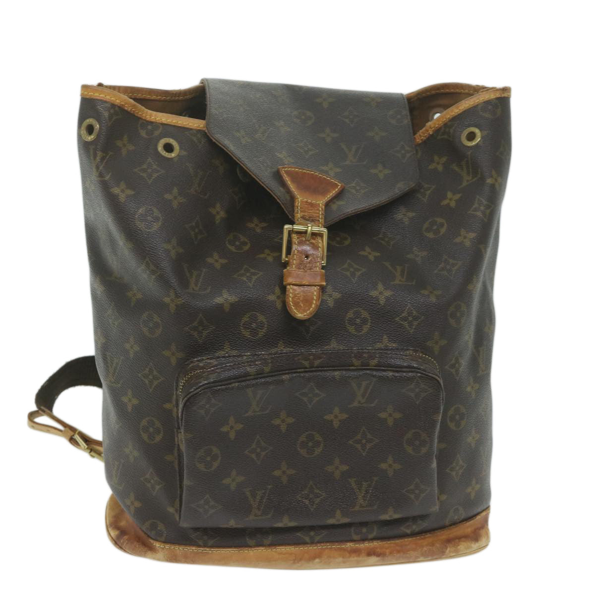 LOUIS VUITTON Monogram Montsouris GM Backpack M51135 LV Auth bs11364