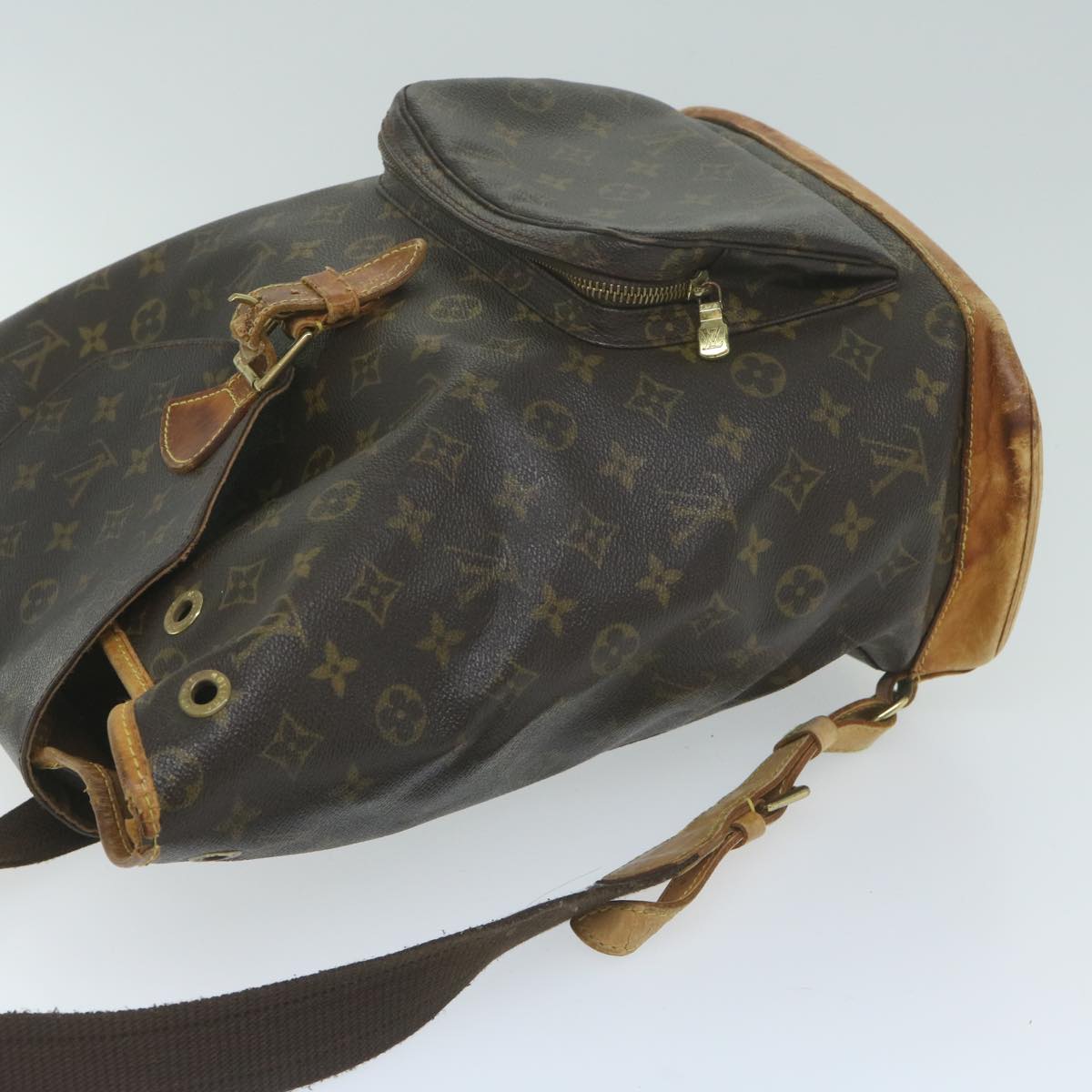 LOUIS VUITTON Monogram Montsouris GM Backpack M51135 LV Auth bs11364