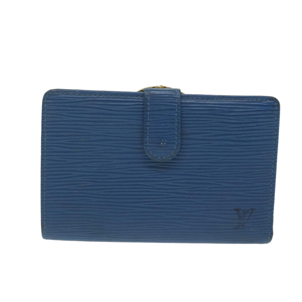 LOUIS VUITTON Epi Portefeuille Viennois Wallet Toledo Blue M63245 Auth bs11373