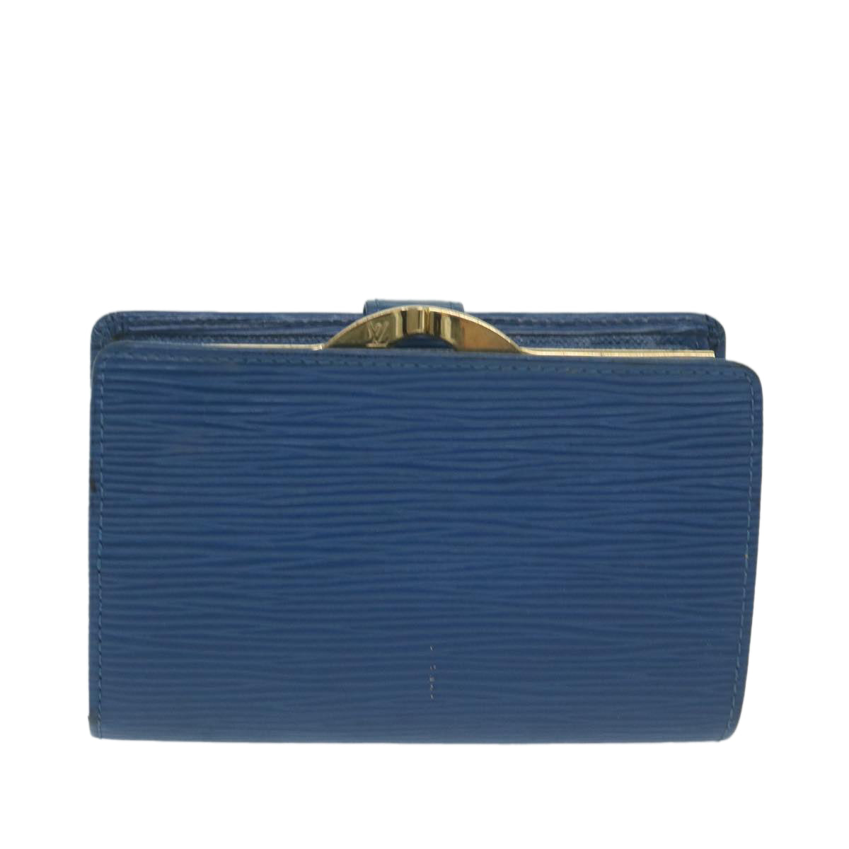 LOUIS VUITTON Epi Portefeuille Viennois Wallet Toledo Blue M63245 Auth bs11373