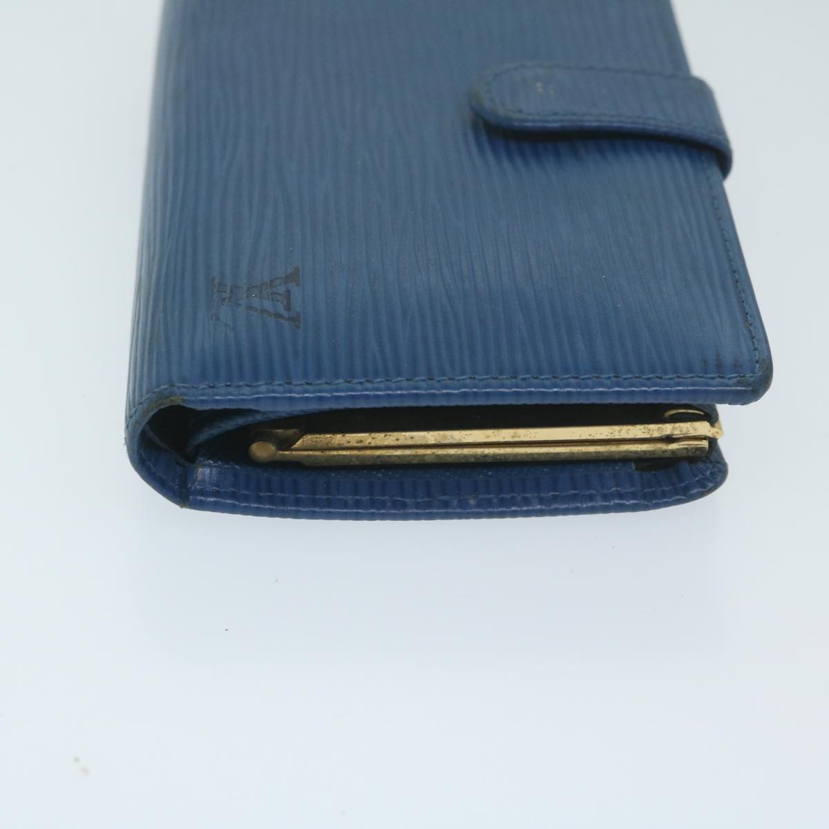 LOUIS VUITTON Epi Portefeuille Viennois Wallet Toledo Blue M63245 Auth bs11373