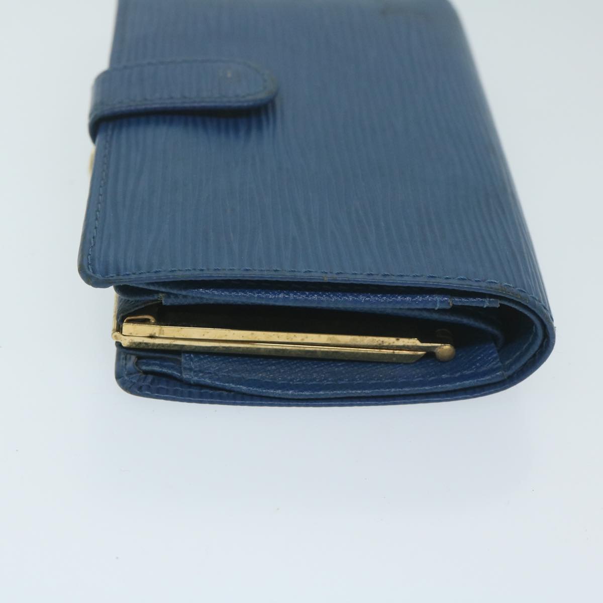 LOUIS VUITTON Epi Portefeuille Viennois Wallet Toledo Blue M63245 Auth bs11373