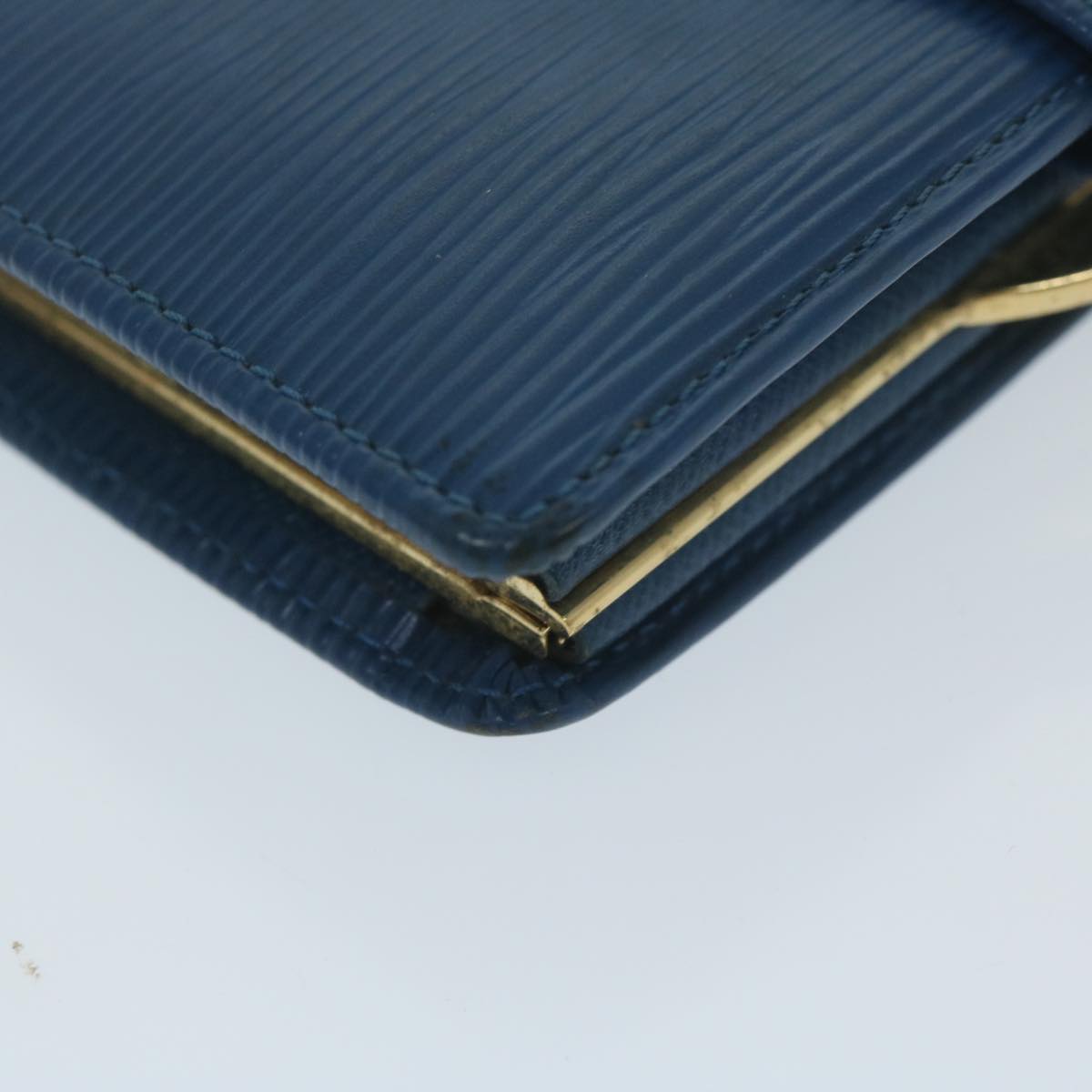 LOUIS VUITTON Epi Portefeuille Viennois Wallet Toledo Blue M63245 Auth bs11373