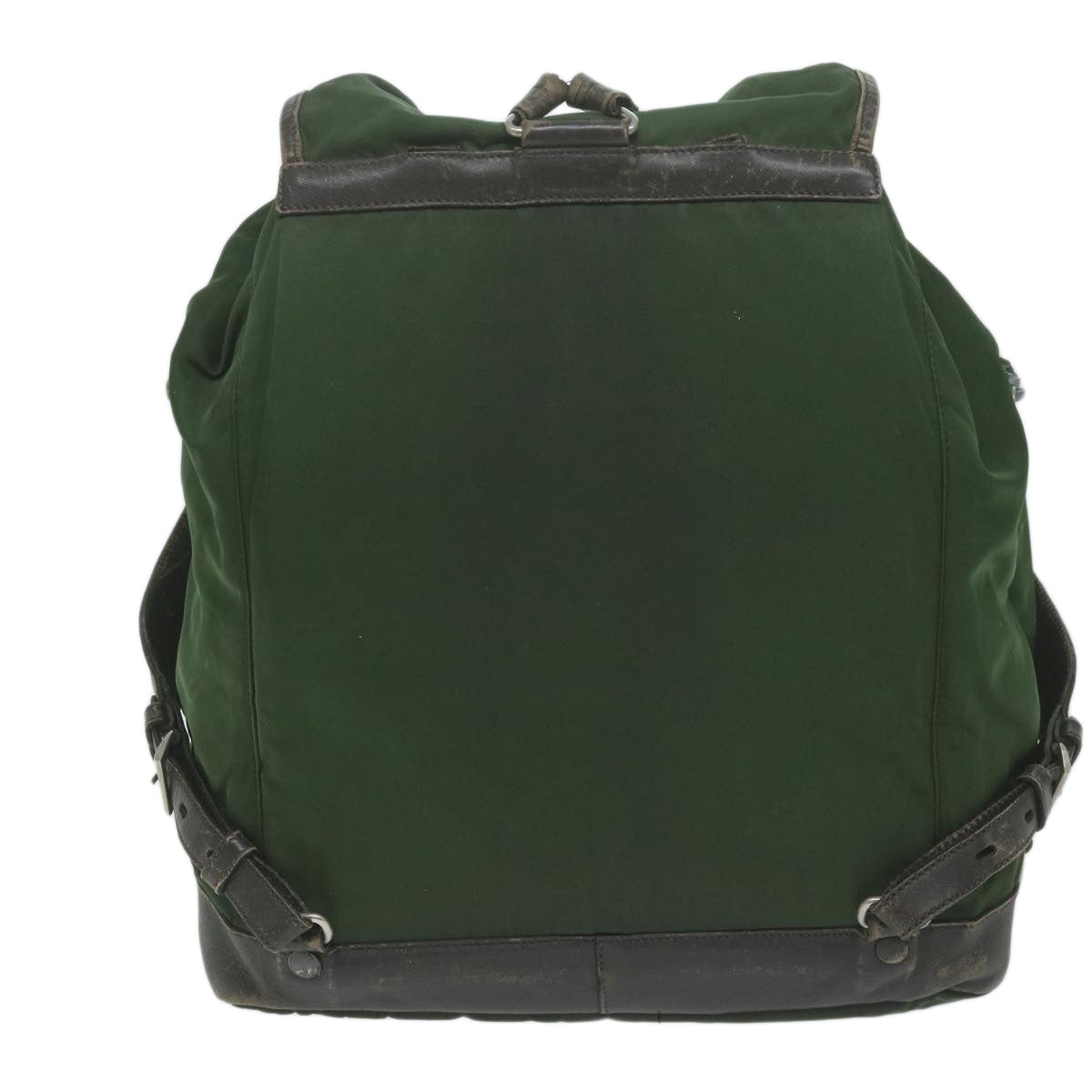 PRADA Backpack Nylon Green Auth bs11393