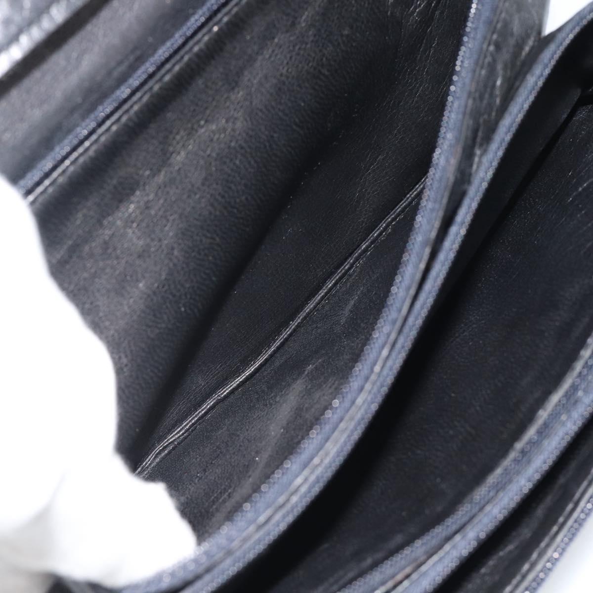 CELINE Shoulder Bag Patent leather Black Auth bs11429