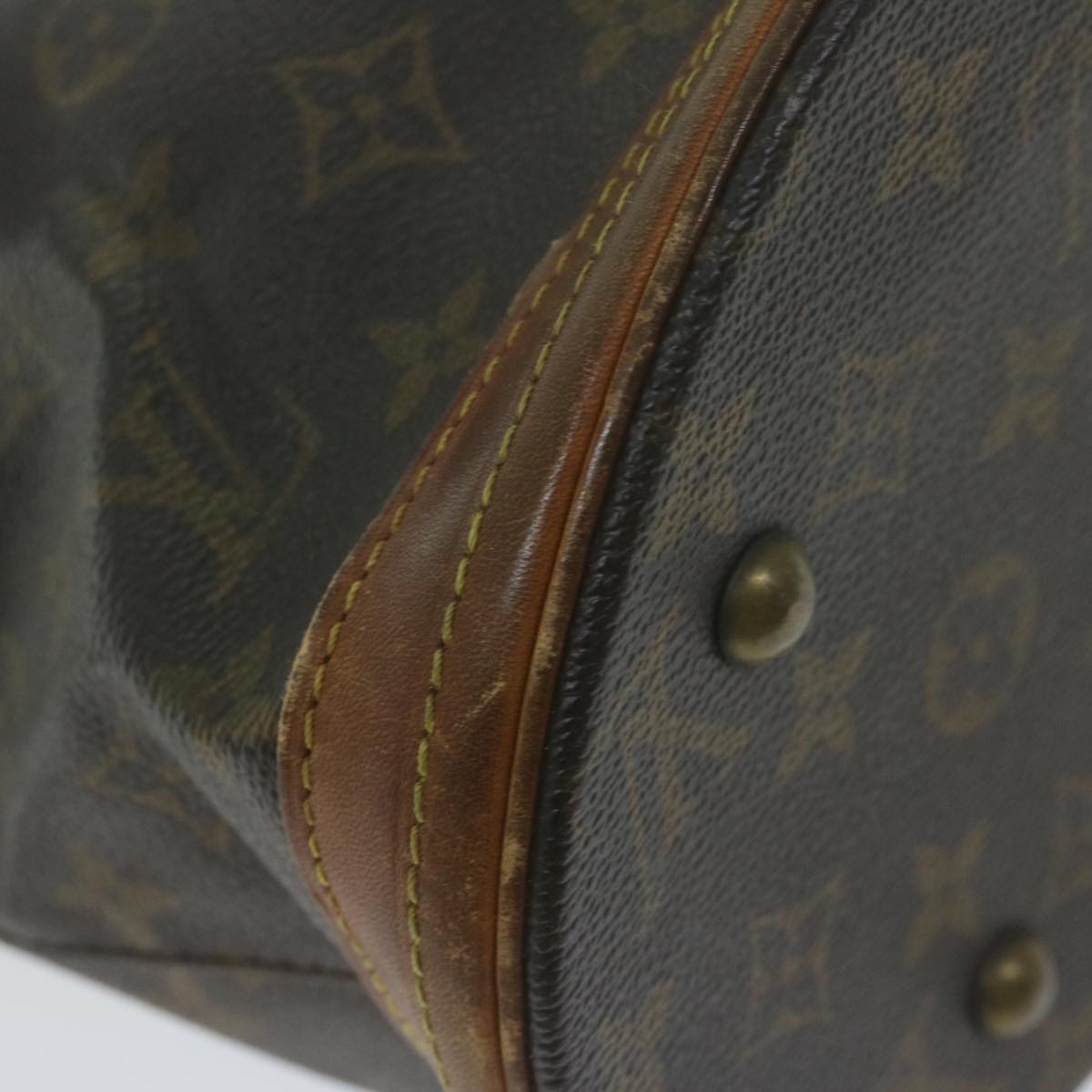 LOUIS VUITTON Monogram Bucket PM Shoulder Bag M42238 LV Auth bs11534