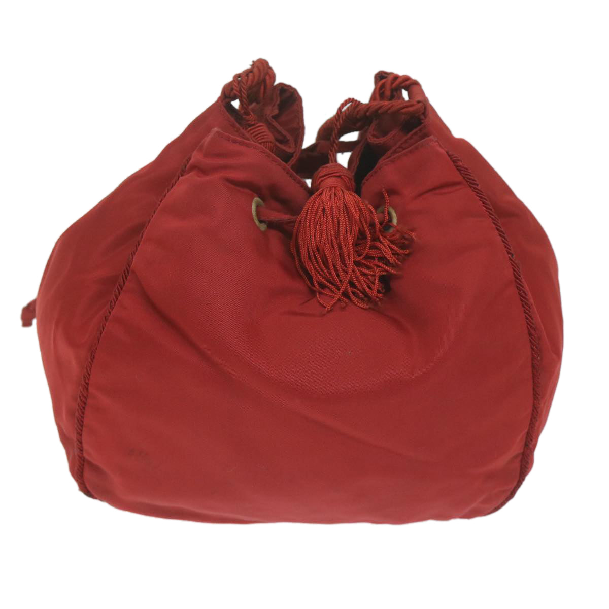 PRADA Shoulder Bag Nylon Red Auth bs11552