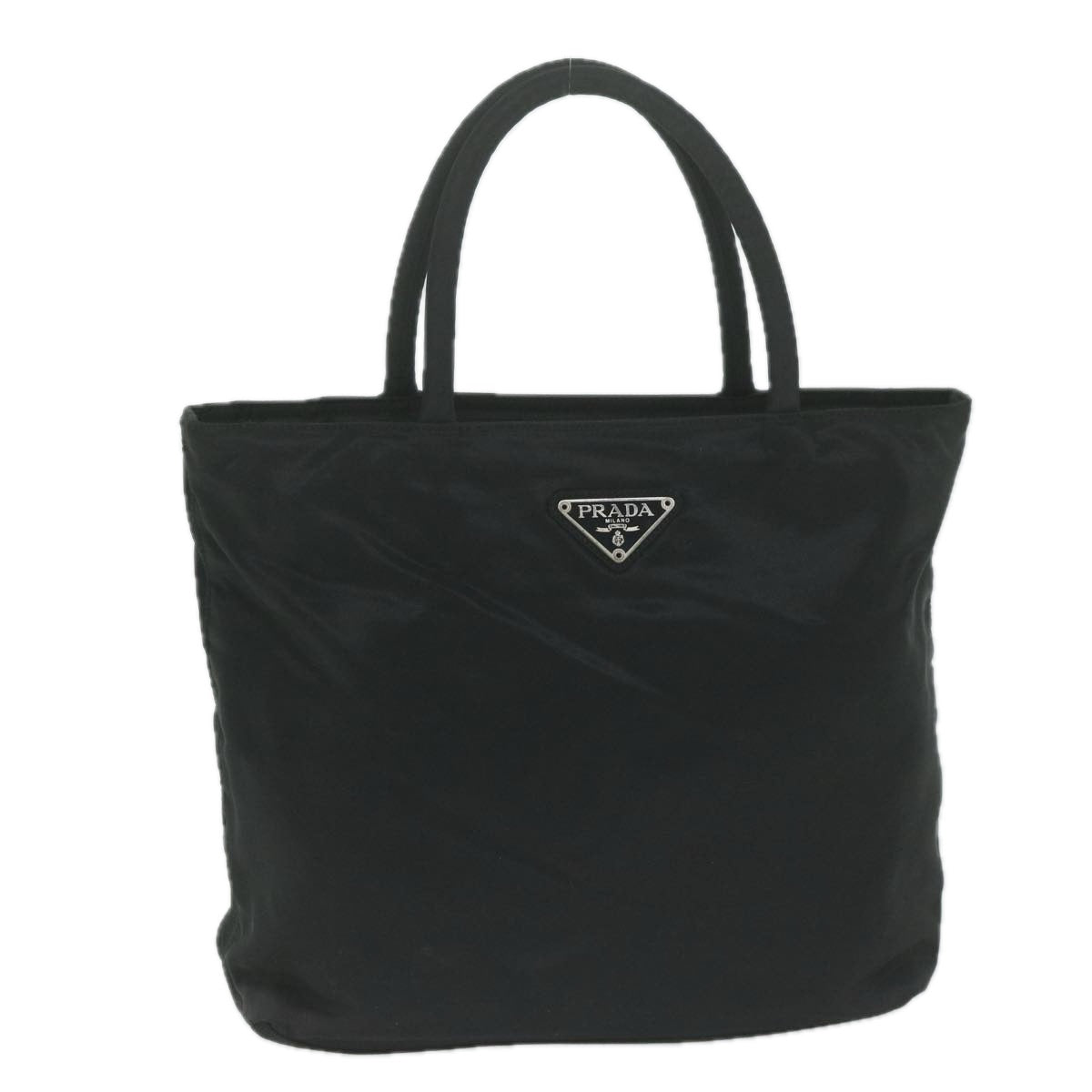 PRADA Hand Bag Nylon Black Auth bs11557