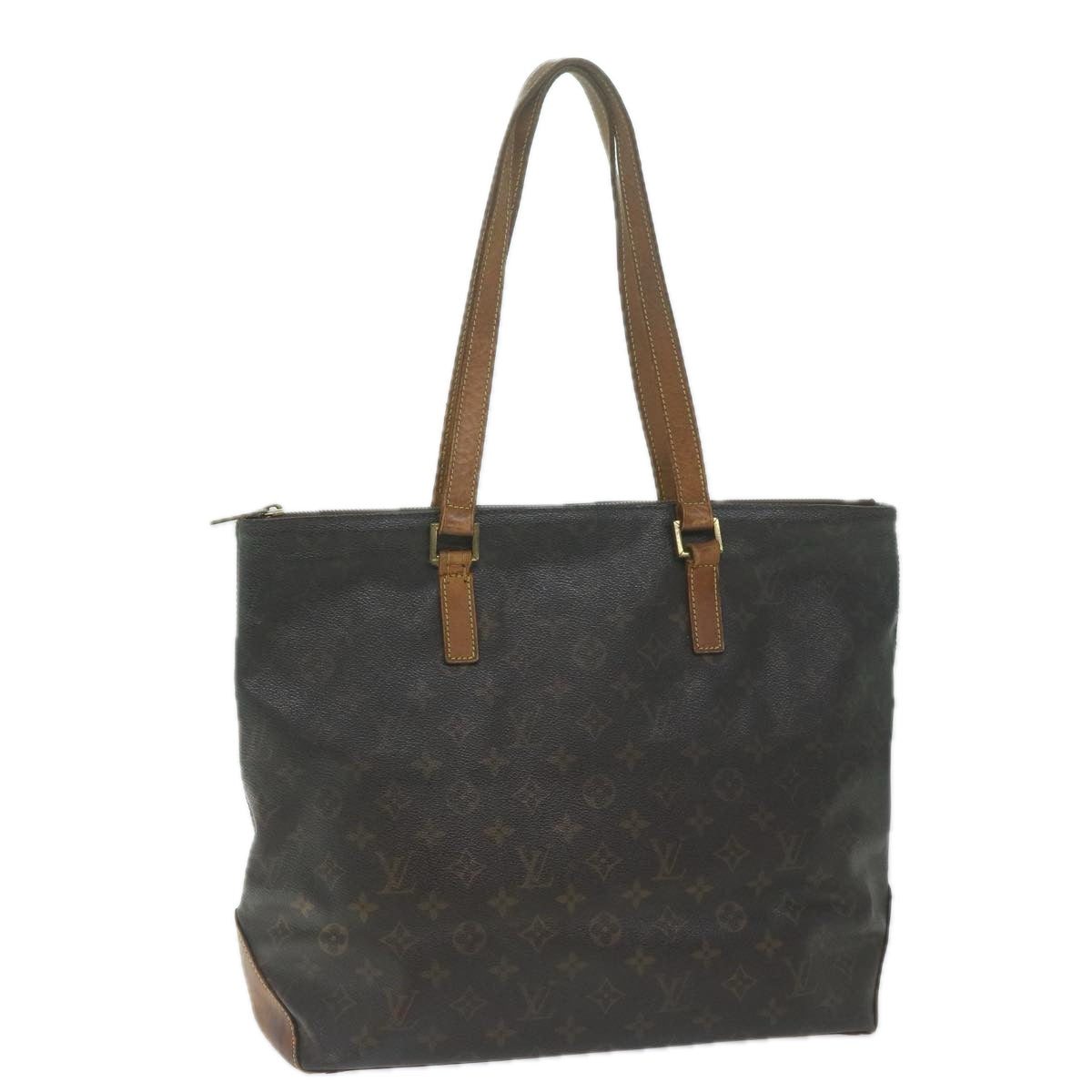 LOUIS VUITTON Monogram Cabas Mezzo Tote Bag M51151 LV Auth bs11575