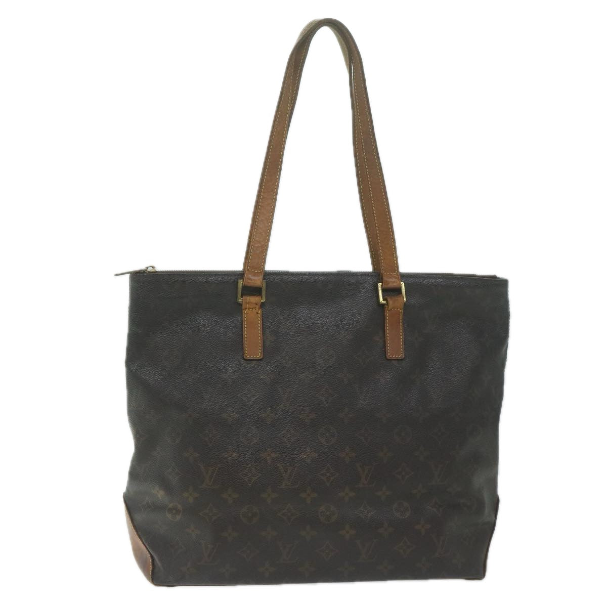 LOUIS VUITTON Monogram Cabas Mezzo Tote Bag M51151 LV Auth bs11575