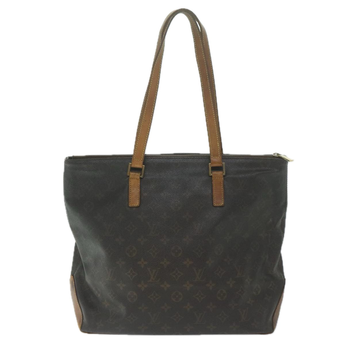 LOUIS VUITTON Monogram Cabas Mezzo Tote Bag M51151 LV Auth bs11575