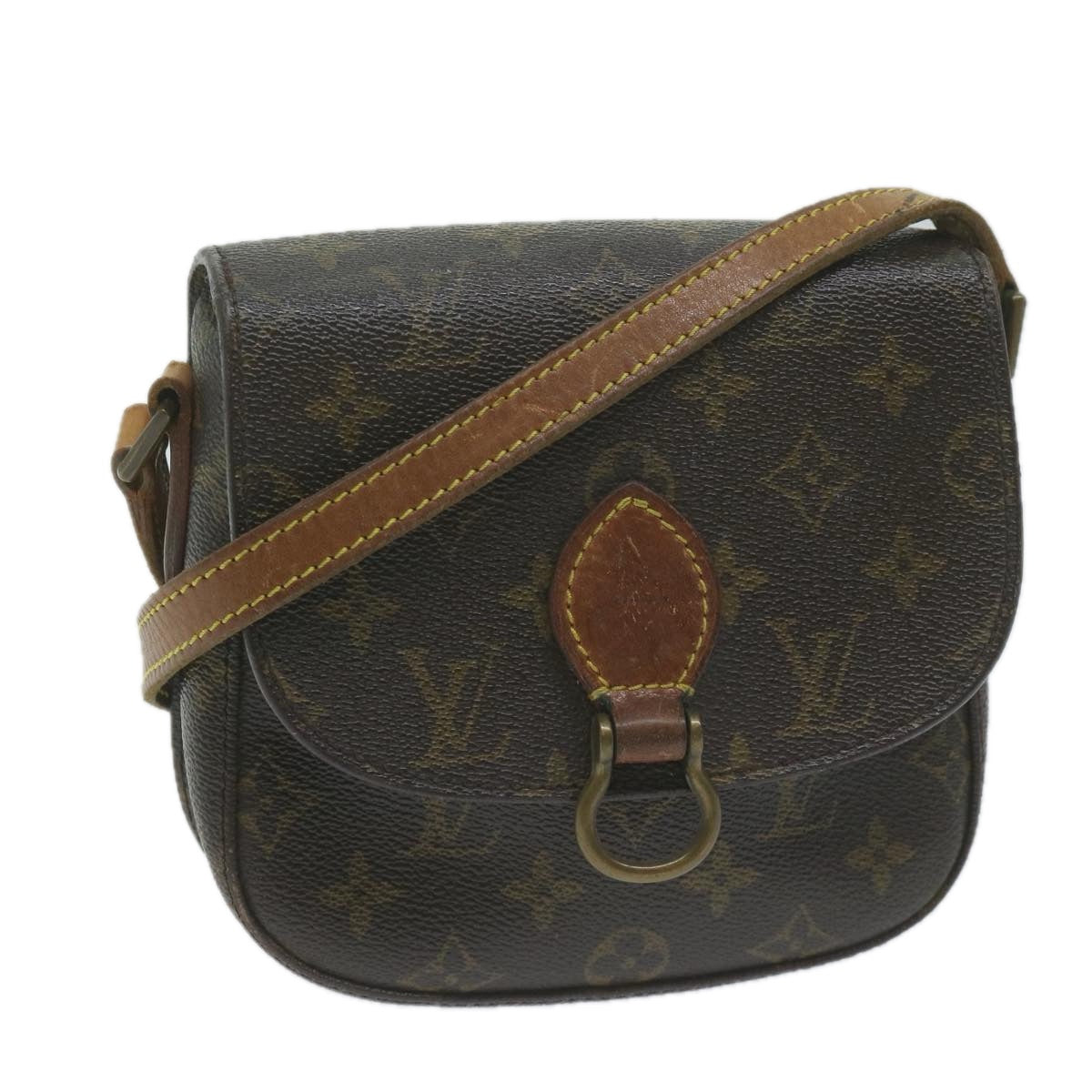 LOUIS VUITTON Monogram Saint Cloud PM Shoulder Bag M51244 LV Auth bs11582