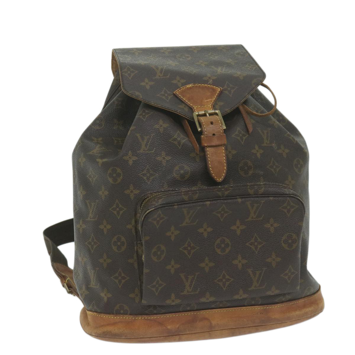 LOUIS VUITTON Monogram Montsouris GM Backpack M51135 LV Auth bs11600