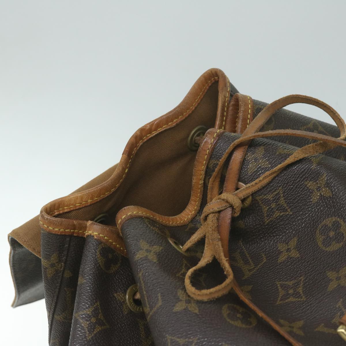 LOUIS VUITTON Monogram Montsouris GM Backpack M51135 LV Auth bs11600