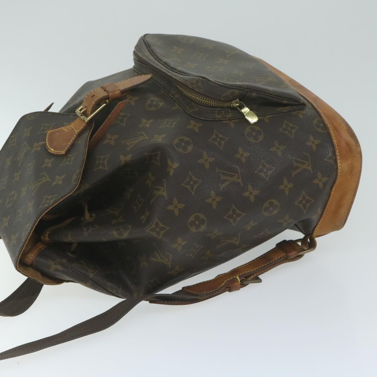 LOUIS VUITTON Monogram Montsouris GM Backpack M51135 LV Auth bs11600