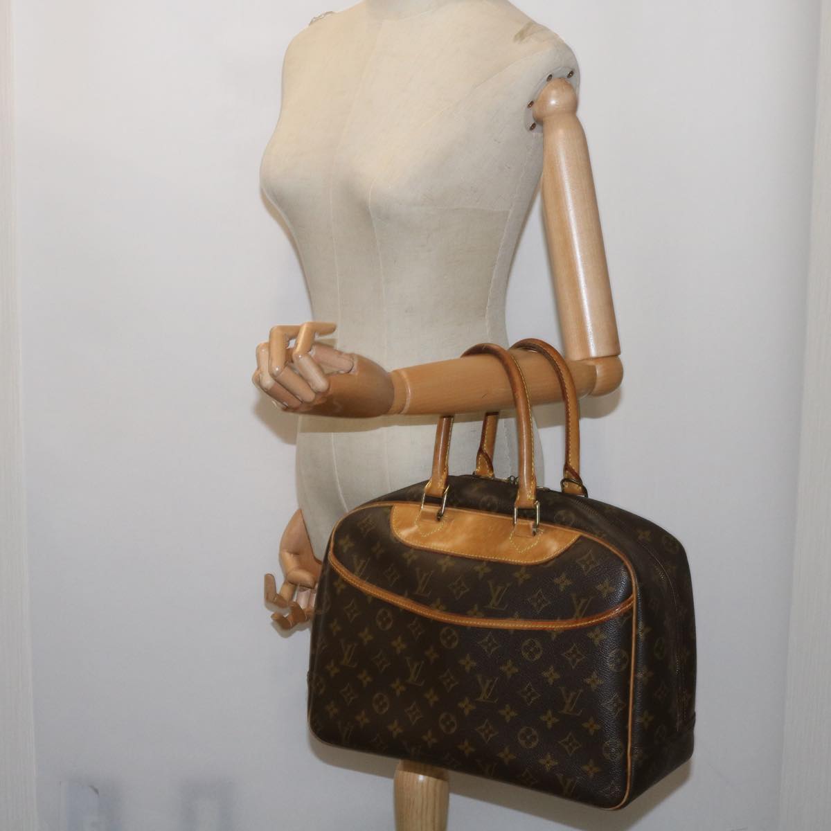 LOUIS VUITTON Monogram Deauville Hand Bag M47270 LV Auth bs11610