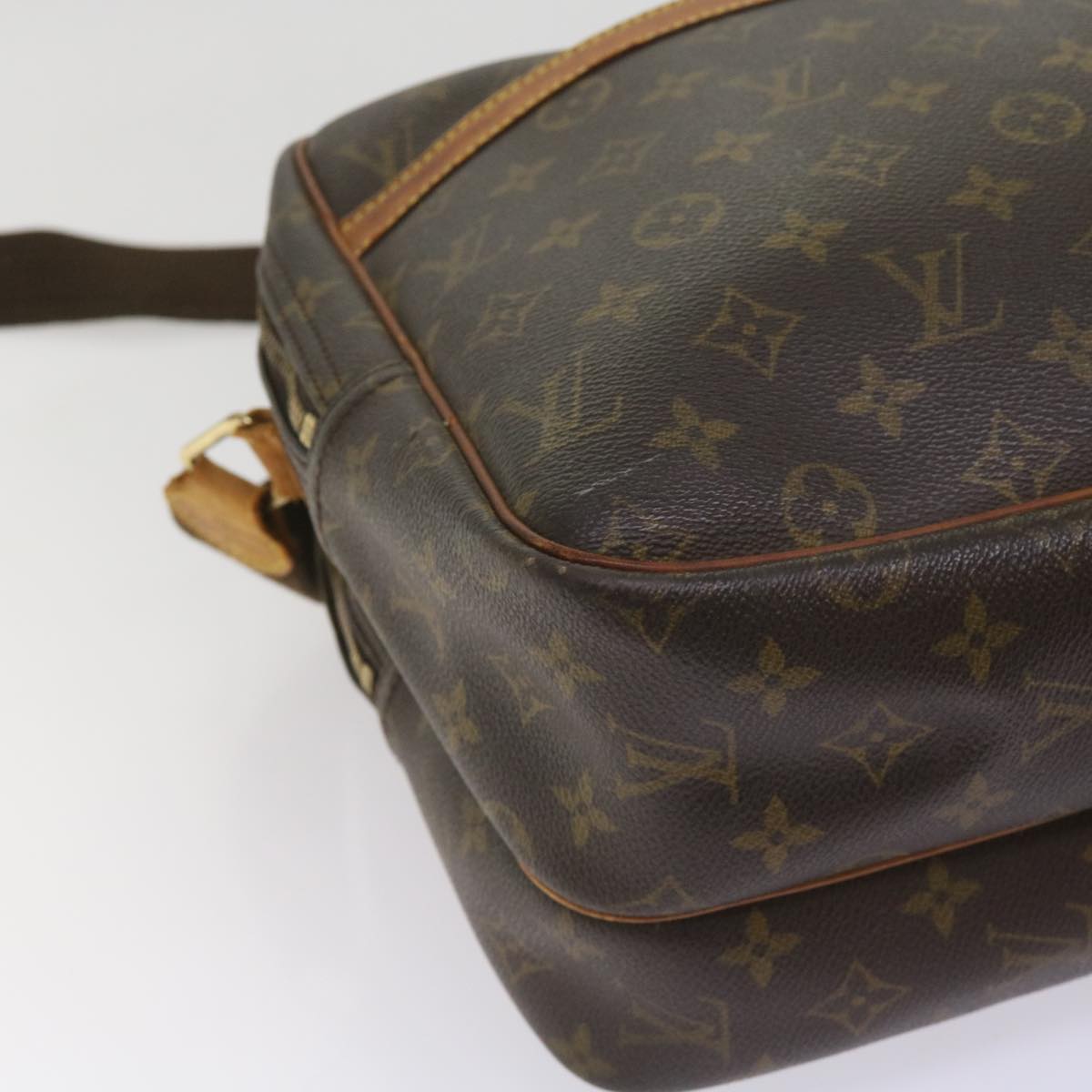 LOUIS VUITTON Monogram Reporter GM Shoulder Bag M45252 LV Auth bs11636