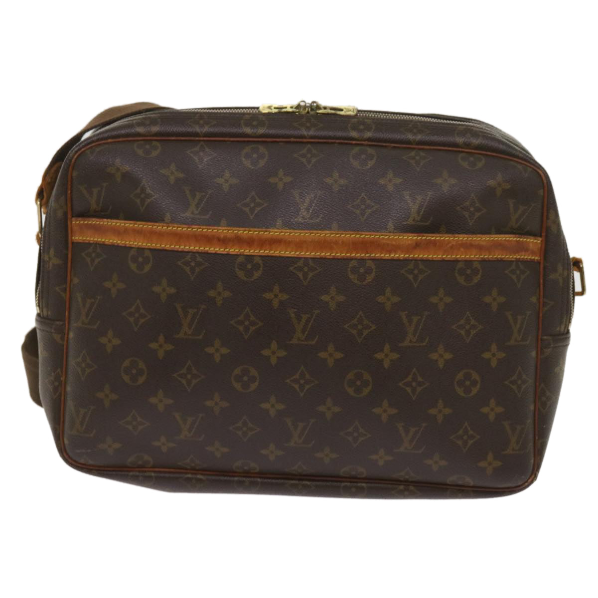 LOUIS VUITTON Monogram Reporter GM Shoulder Bag M45252 LV Auth bs11636