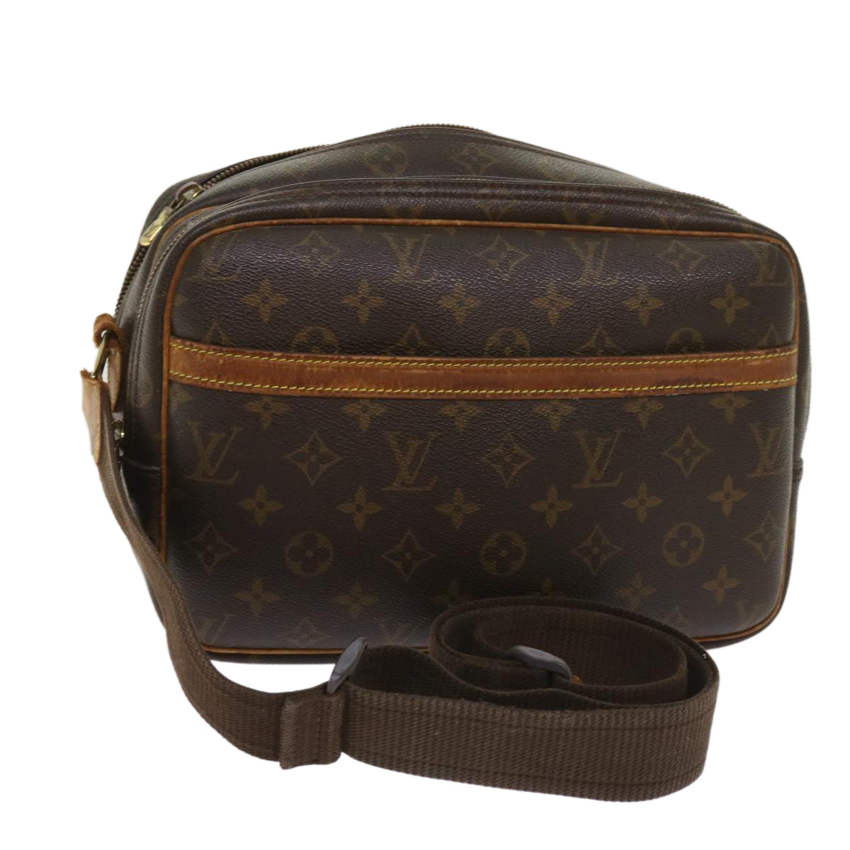 LOUIS VUITTON Monogram Reporter PM Shoulder Bag M45254 LV Auth bs11637