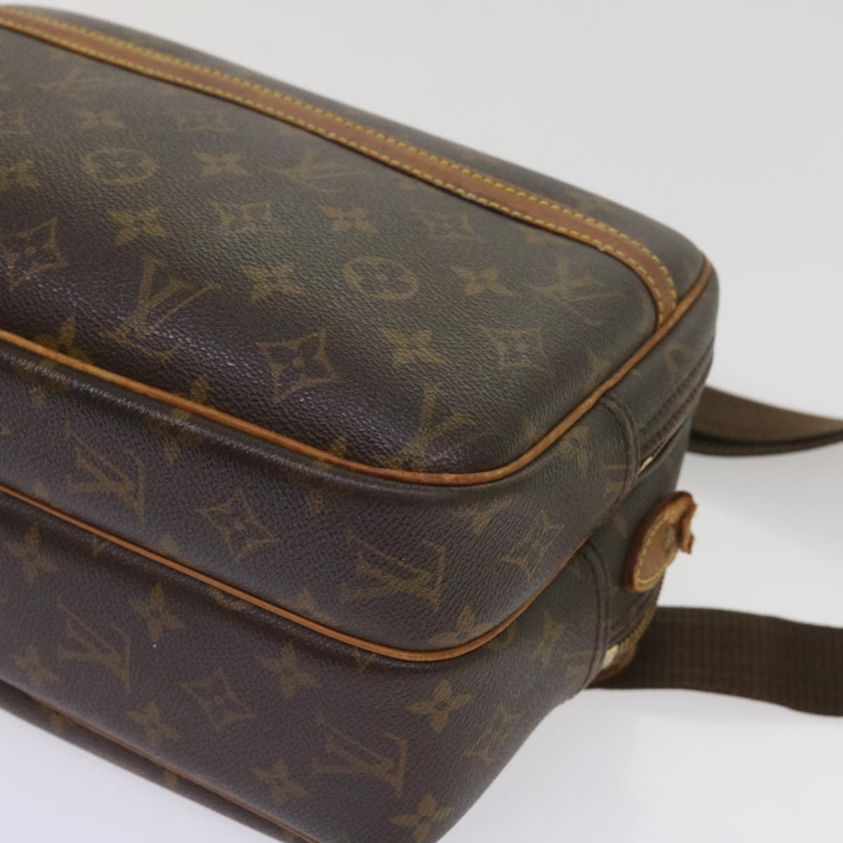 LOUIS VUITTON Monogram Reporter PM Shoulder Bag M45254 LV Auth bs11637