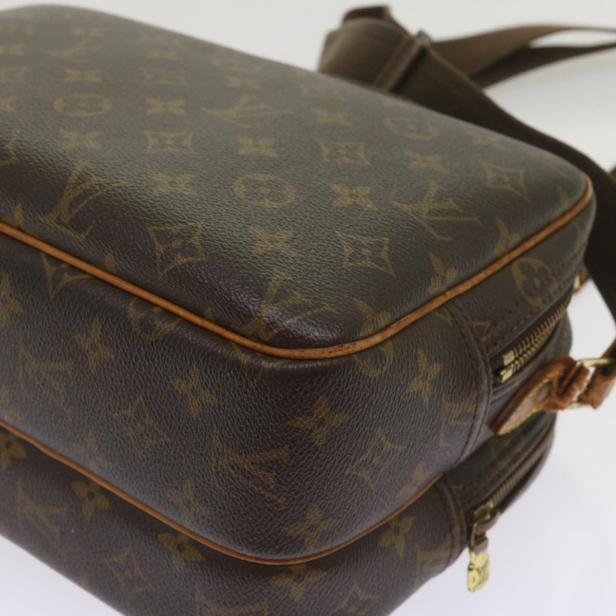 LOUIS VUITTON Monogram Reporter PM Shoulder Bag M45254 LV Auth bs11637