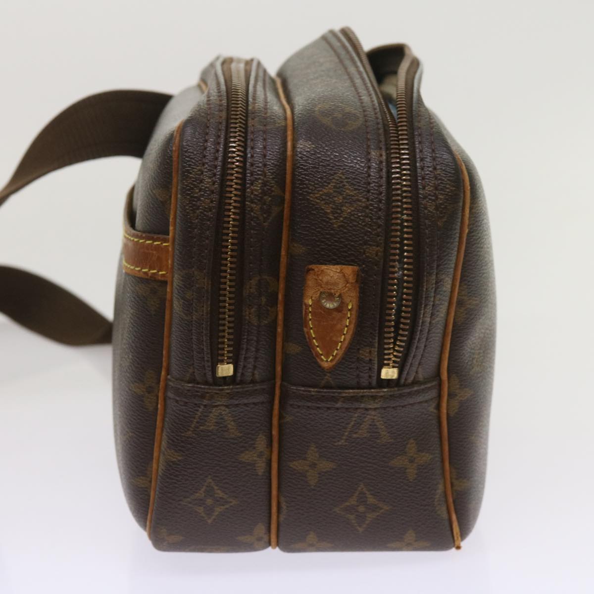 LOUIS VUITTON Monogram Reporter PM Shoulder Bag M45254 LV Auth bs11637