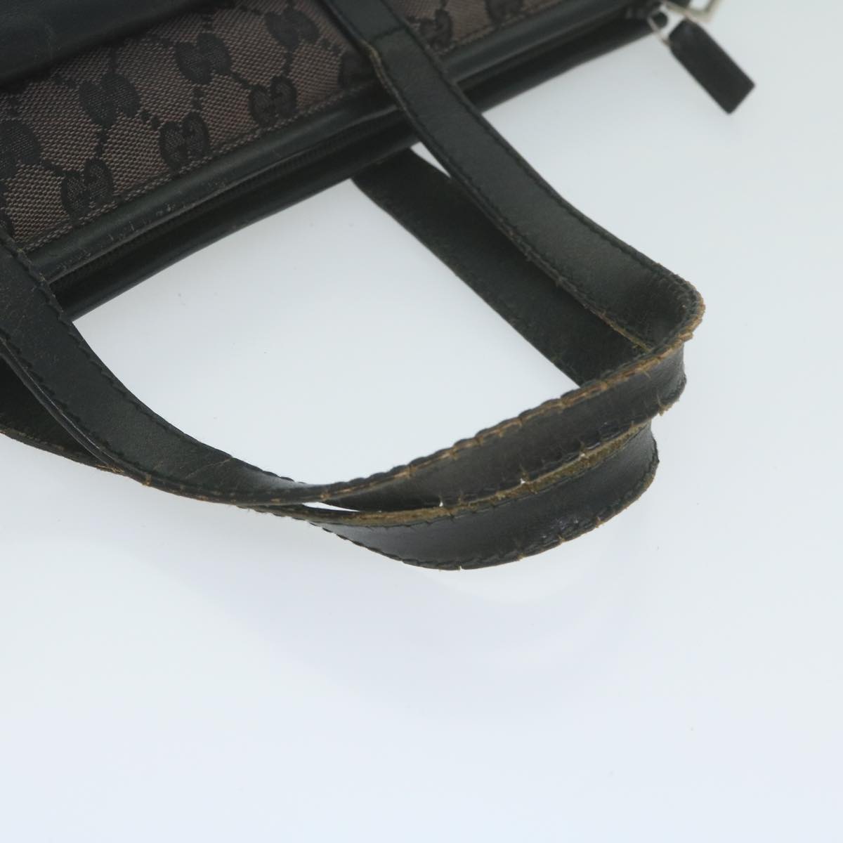 GUCCI GG Canvas Shoulder Bag 2way Black Auth bs11703