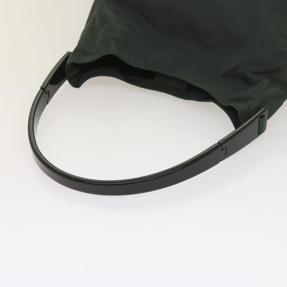 PRADA Shoulder Bag Nylon Green Auth bs11728