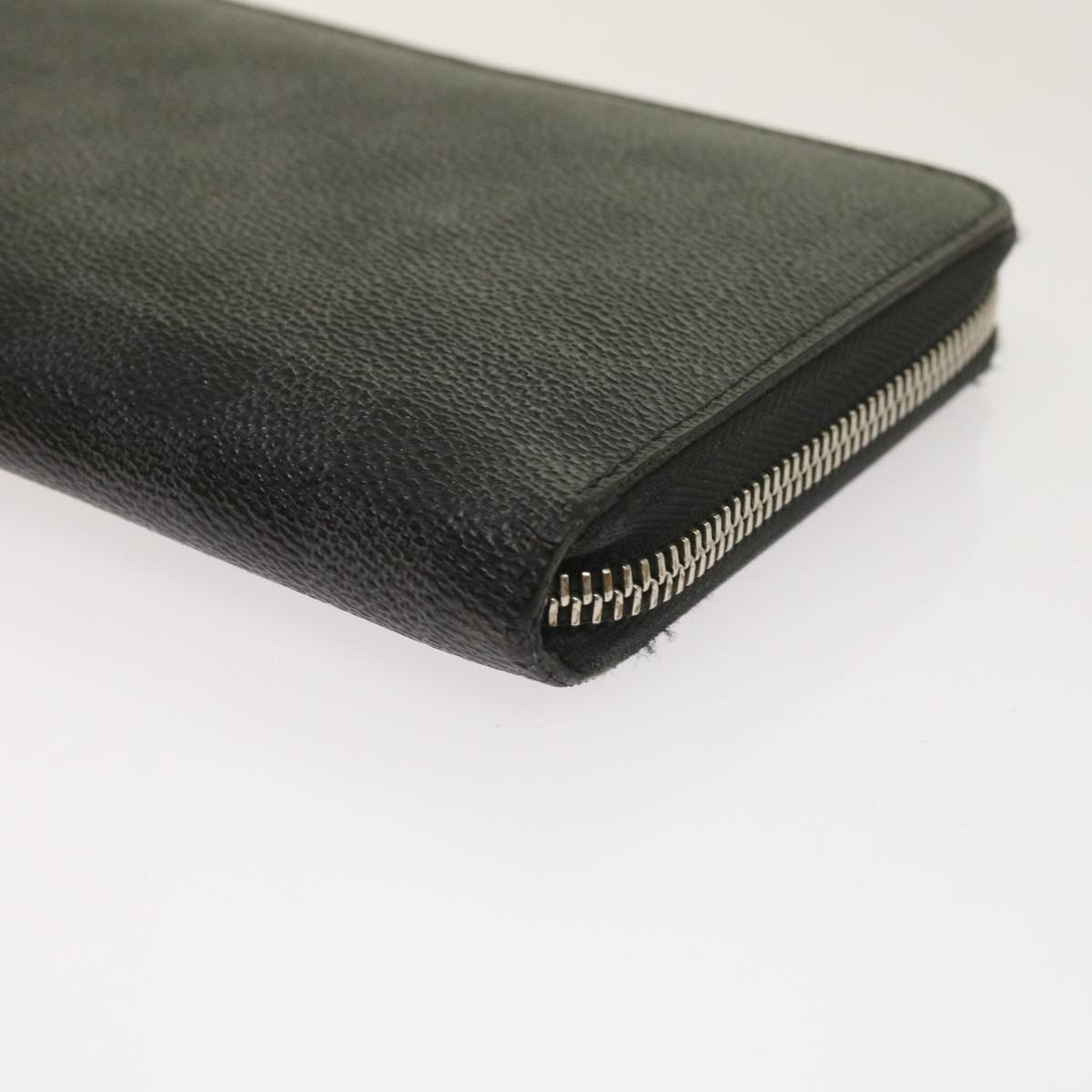 LOUIS VUITTON Damier Graphite Zippy Organizer Long Wallet N63077 LV Auth bs11749