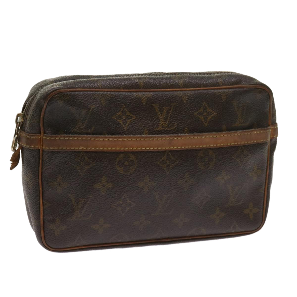 LOUIS VUITTON Monogram Compiegne 23 Clutch Bag M51847 LV Auth bs11775