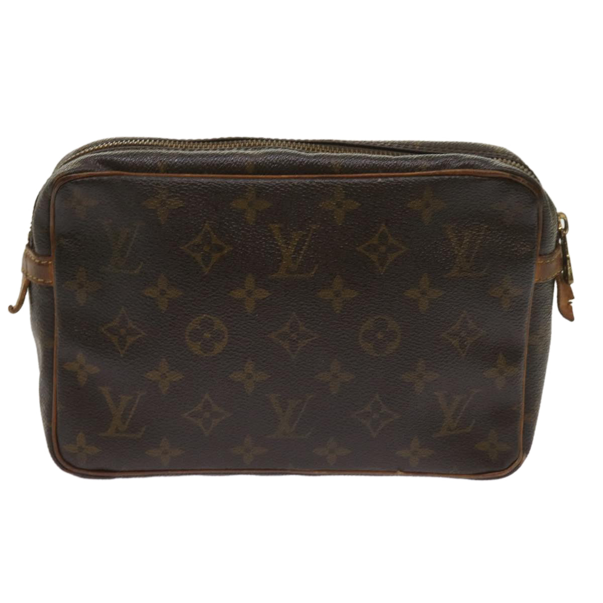 LOUIS VUITTON Monogram Compiegne 23 Clutch Bag M51847 LV Auth bs11775