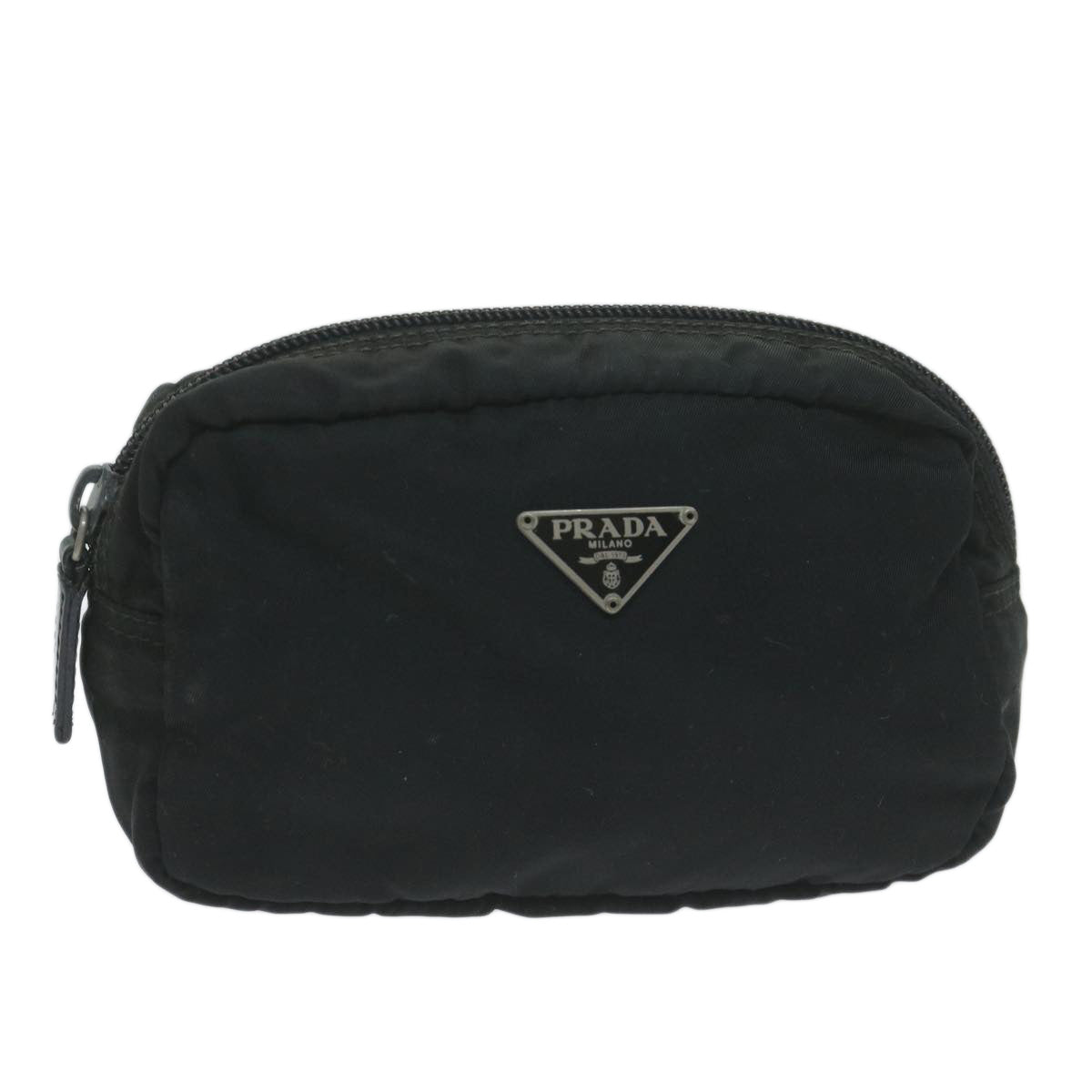 PRADA Pouch Nylon Black Auth bs11783