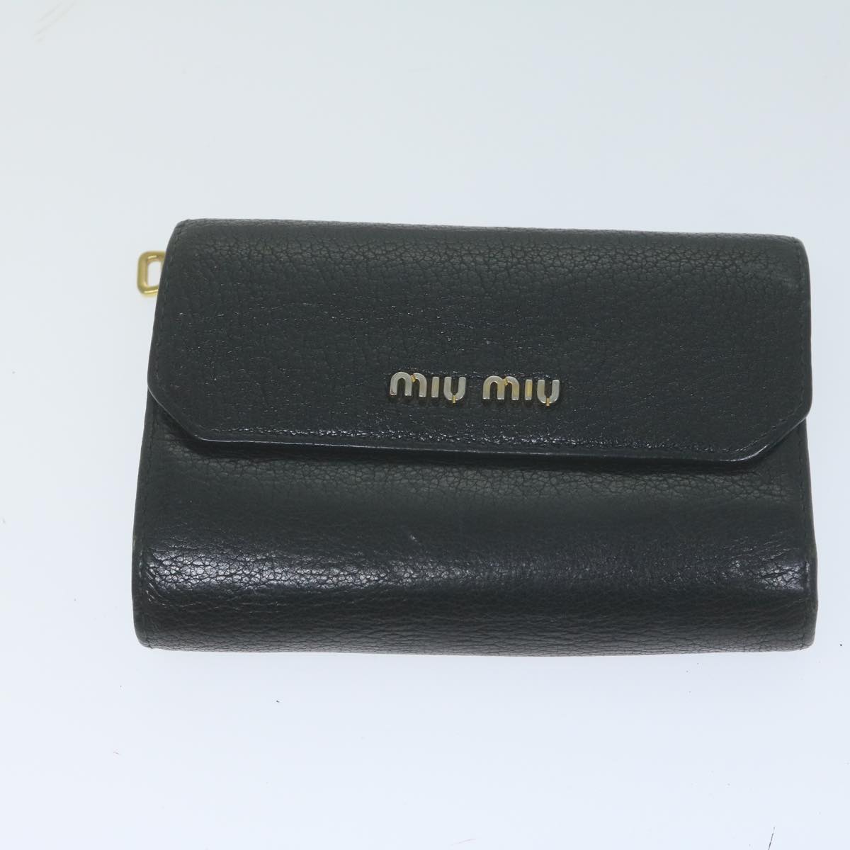 Miu Miu Key Case Wallet Leather 6Set Black Red beige Auth bs11793